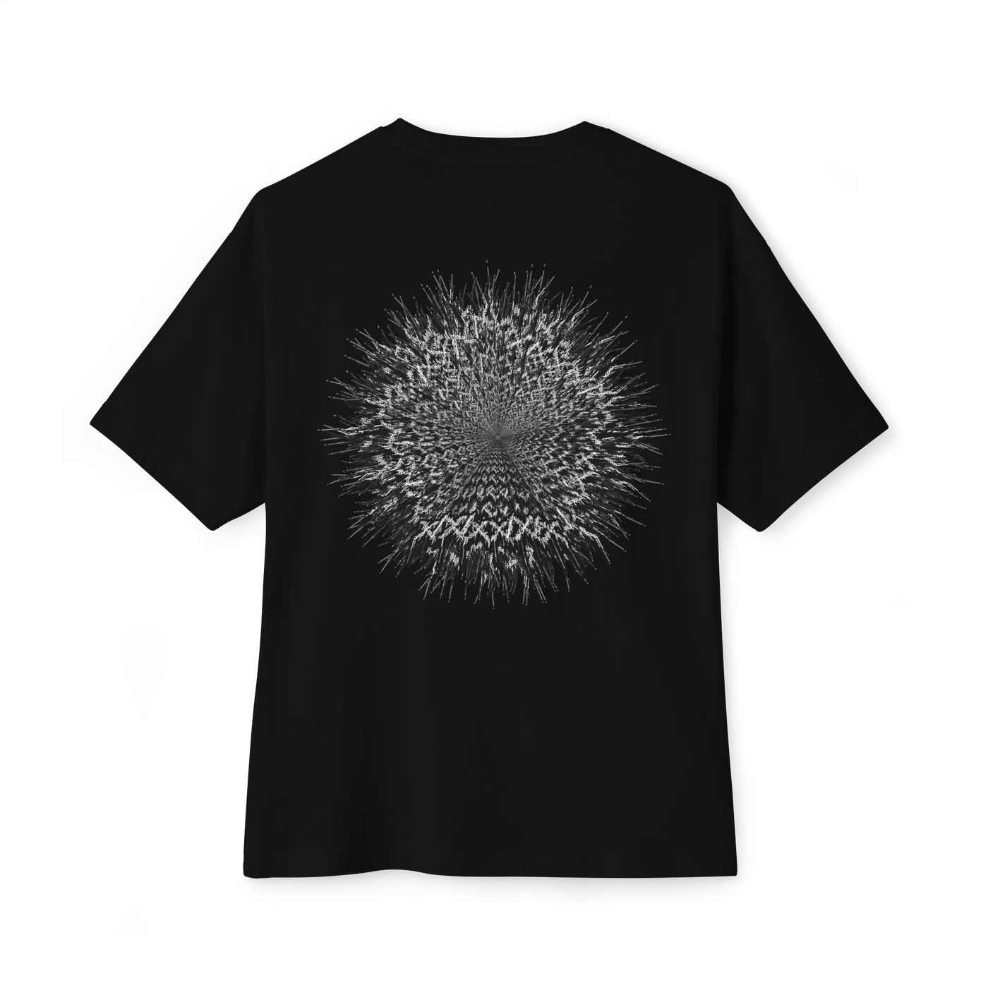 Relaxed fit black boxy t-shirt with dropped shoulders