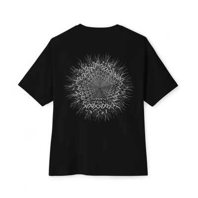 Relaxed fit black boxy t-shirt with dropped shoulders