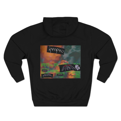 Unisex heavyweight black hoodie