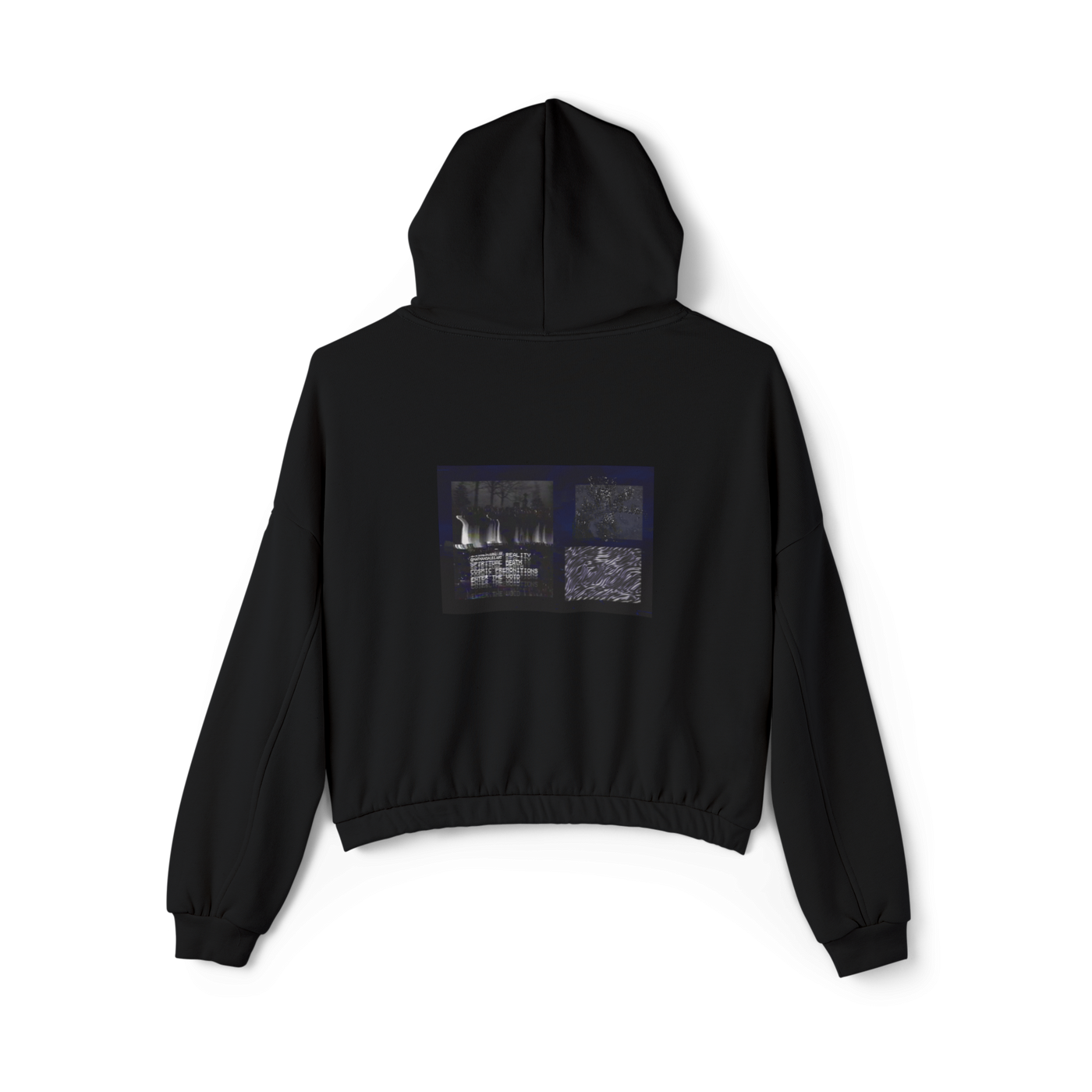 🏁Premium Black Cinched Bottom Hoodie