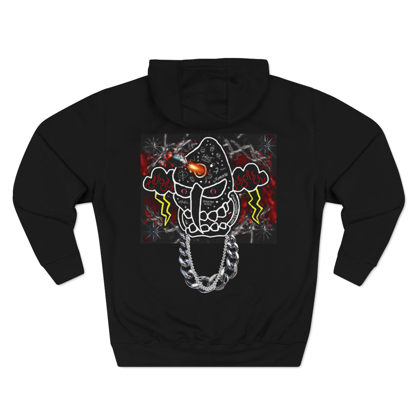 premium black GSTAR streetwear hoodie