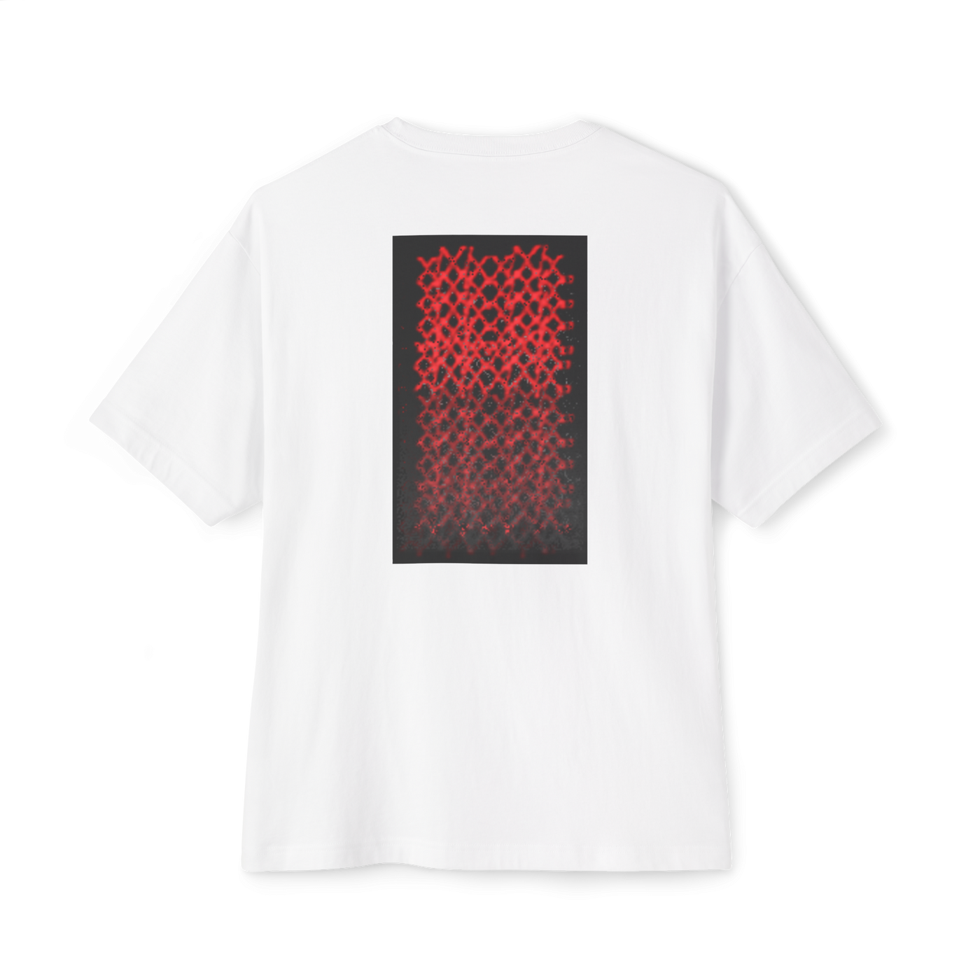 🟥White Unisex Oversized Boxy Tee