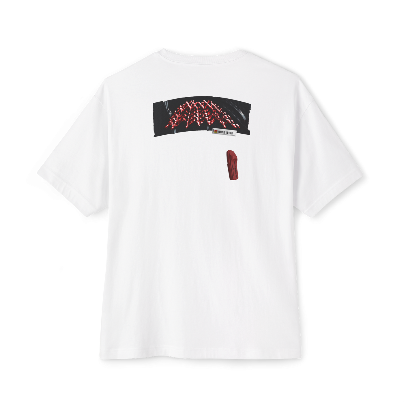 👍White Unisex Oversized Boxy Tee