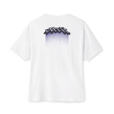 🧠White Unisex Oversized Boxy Tee