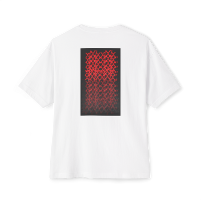 🟥White Unisex Oversized Boxy Tee