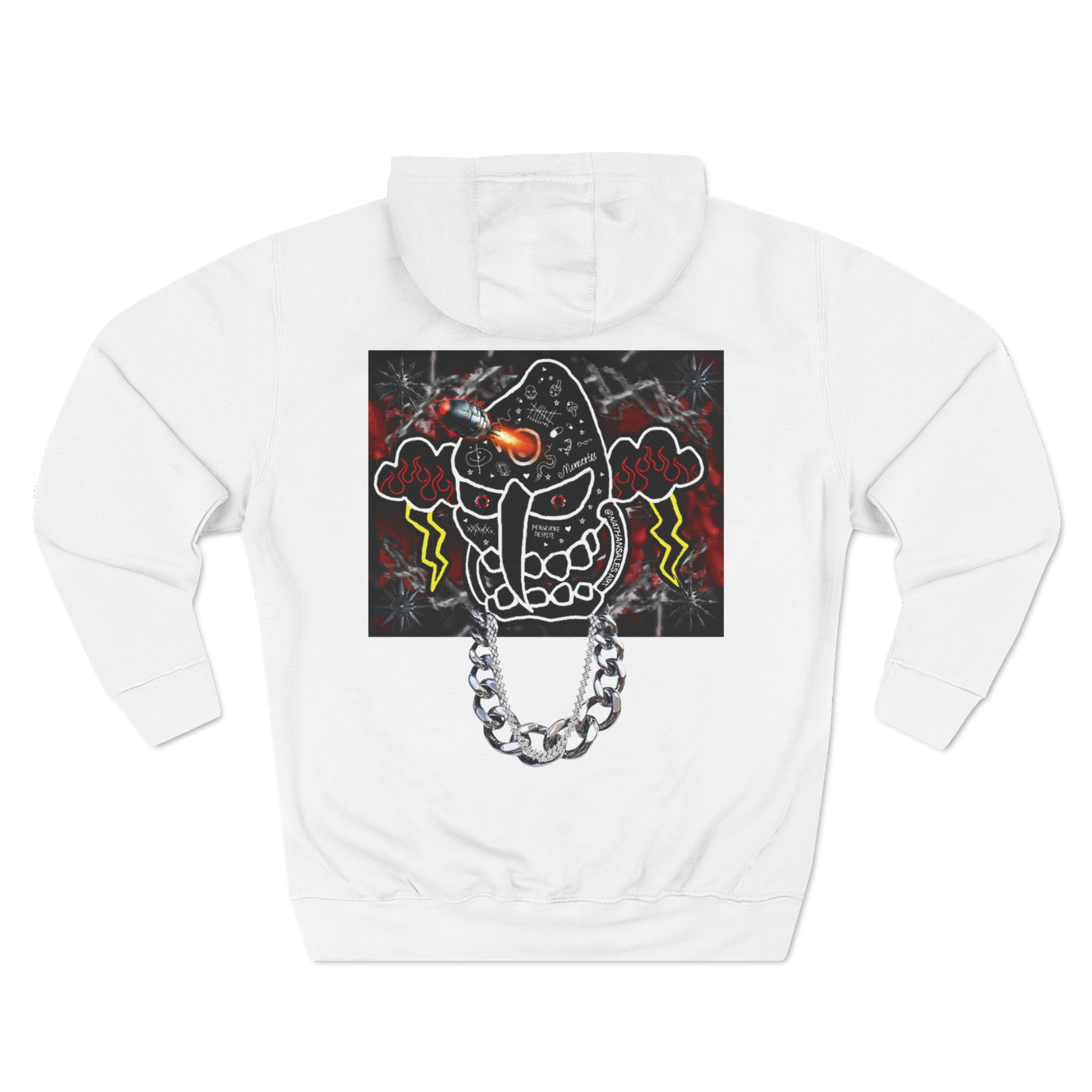 premium GSTAR white streetwear hoodie