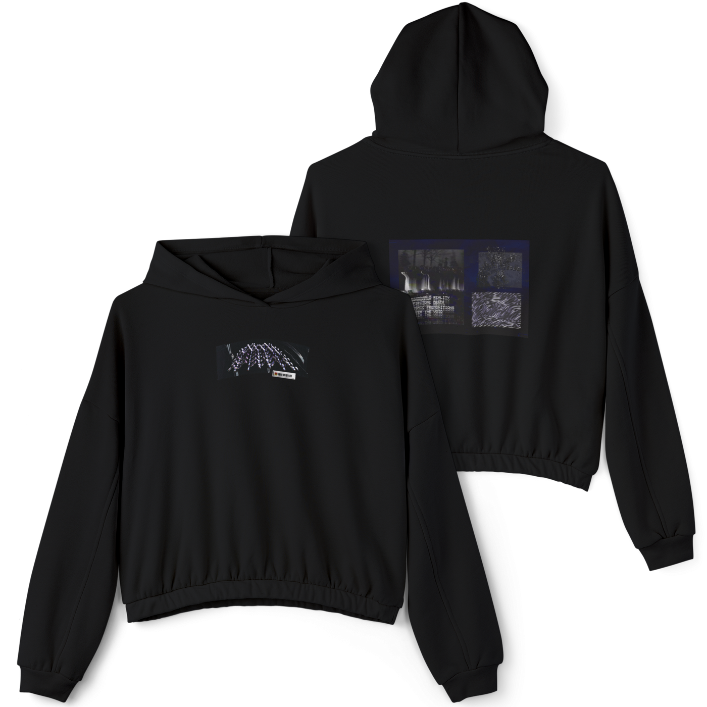 🏁Premium Black Cinched Bottom Hoodie