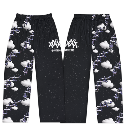 Mystical Cloud Pajama Pants with soft cloud pattern