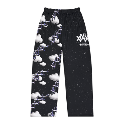 Mystical Cloud Pajama Pants with soft cloud pattern
