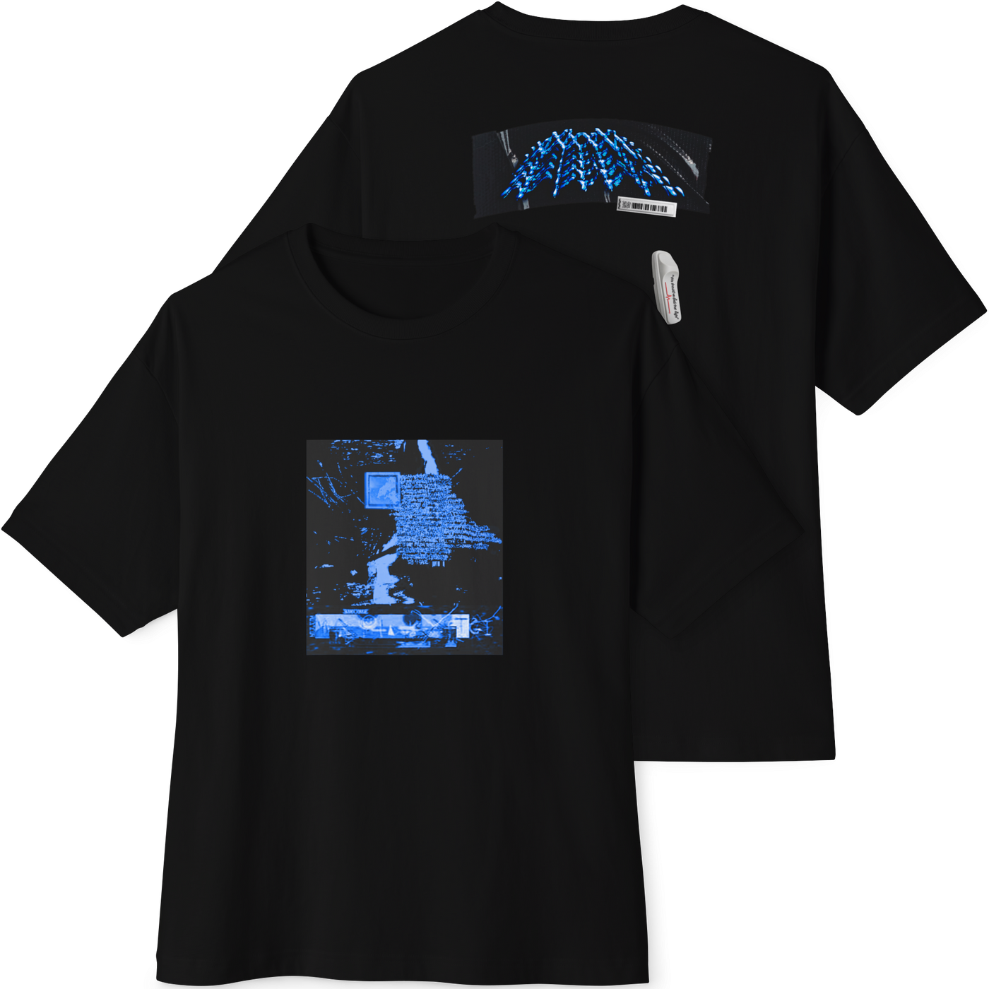 🧊Black Unisex Oversized Boxy Tee