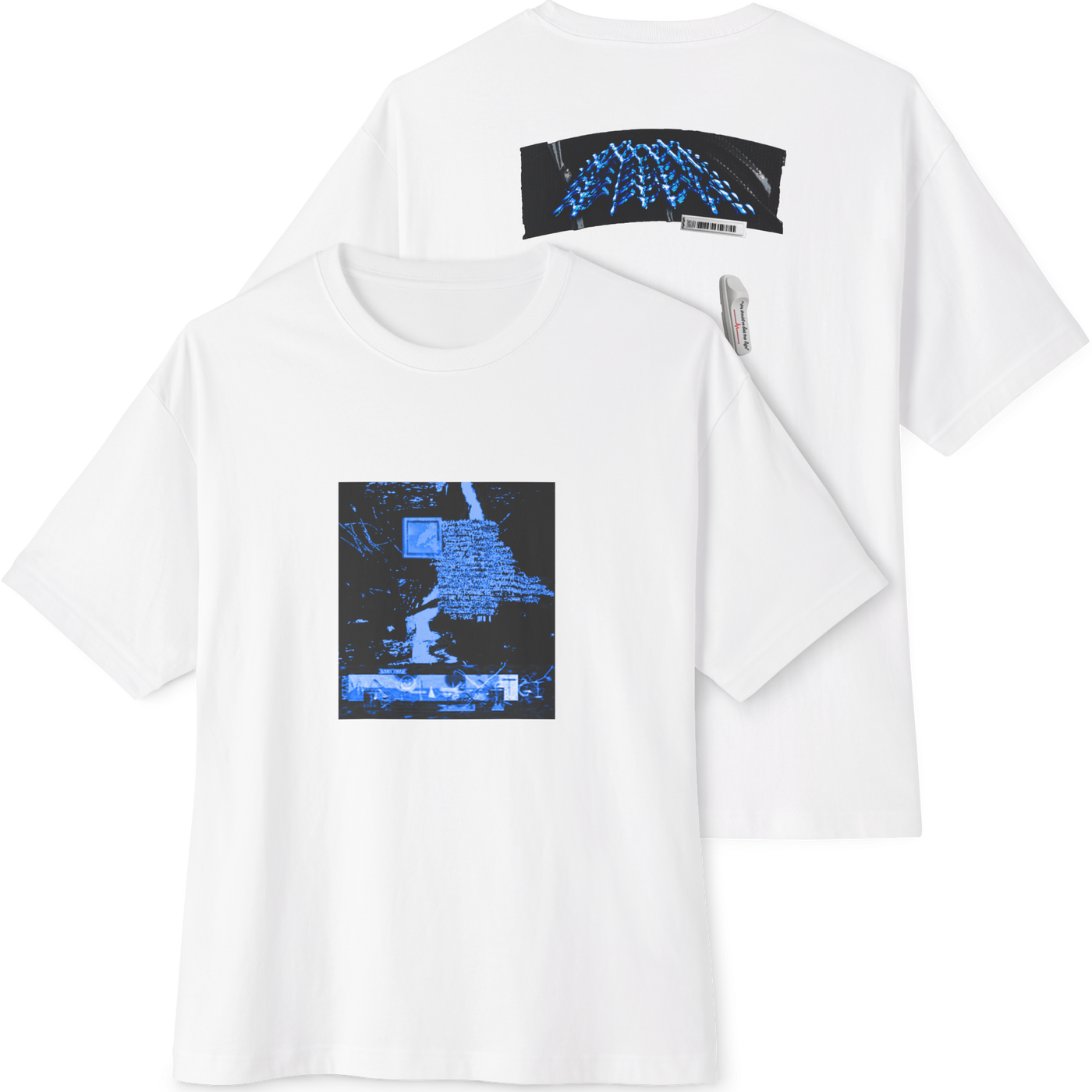 🧊White Unisex Oversized Boxy Tee