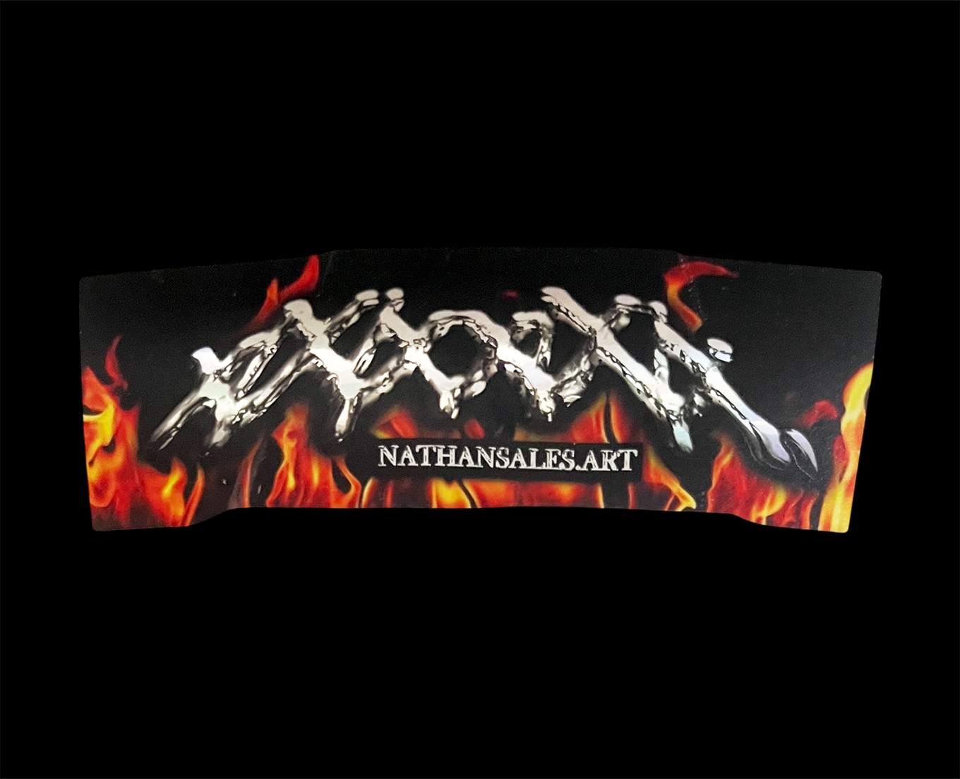 🔥 Fire Chrome Logo Decal