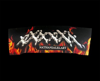 🔥 Fire Chrome Logo Decal