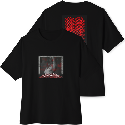 🟥Black Unisex Oversized Boxy Tee