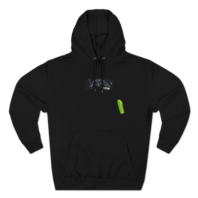 Unisex heavyweight black hoodie