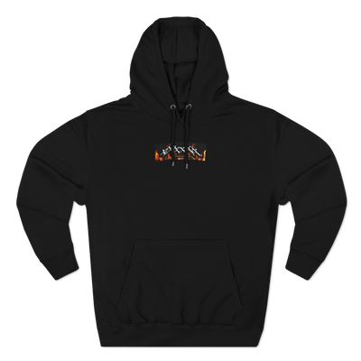 Burning Skull Black streetwear hoodie for men and women