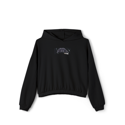 🏁Premium Black Cinched Bottom Hoodie