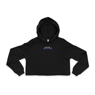 Premium Water Black Cropped Street wear Hoodie