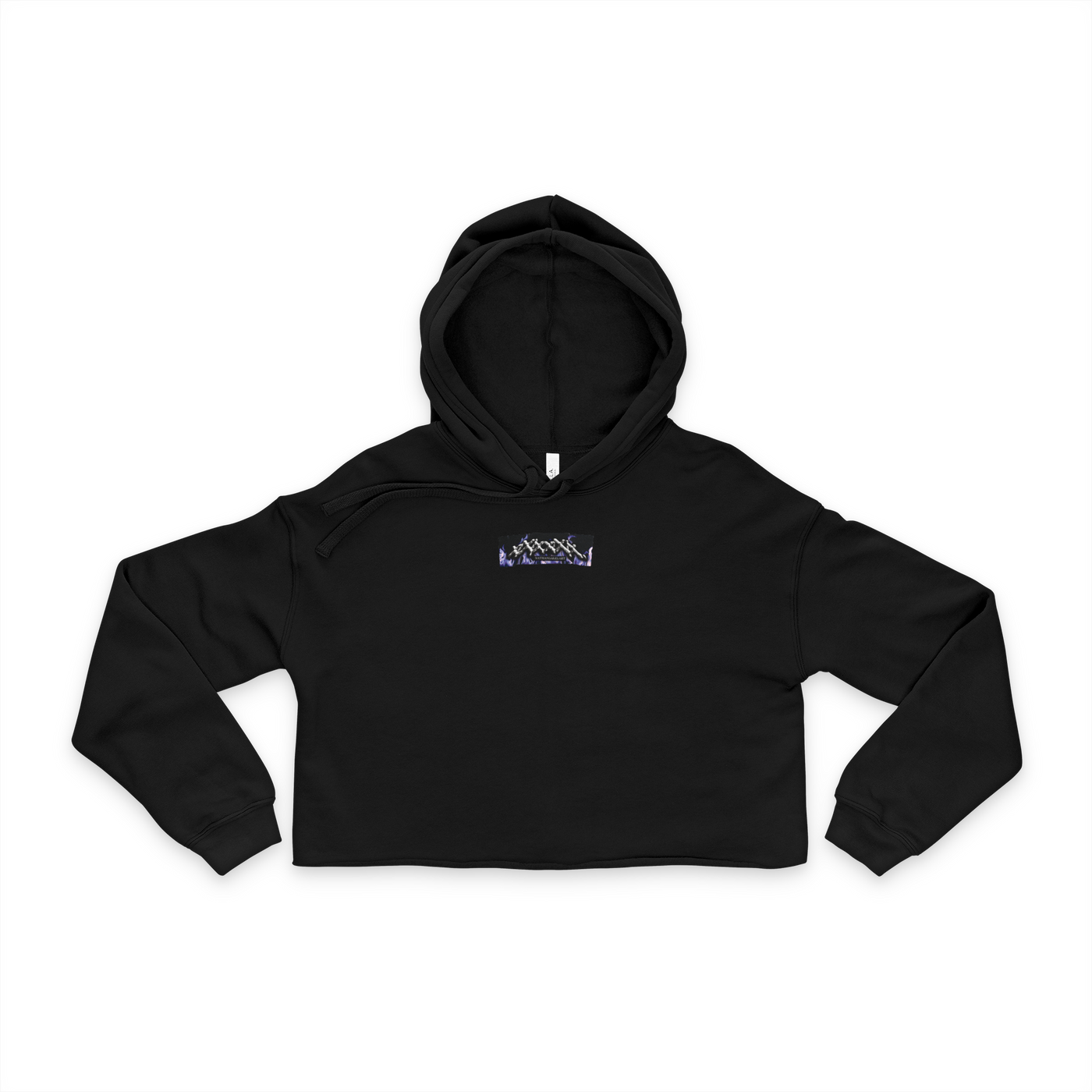 Premium Psychic Black Cropped Hoodie