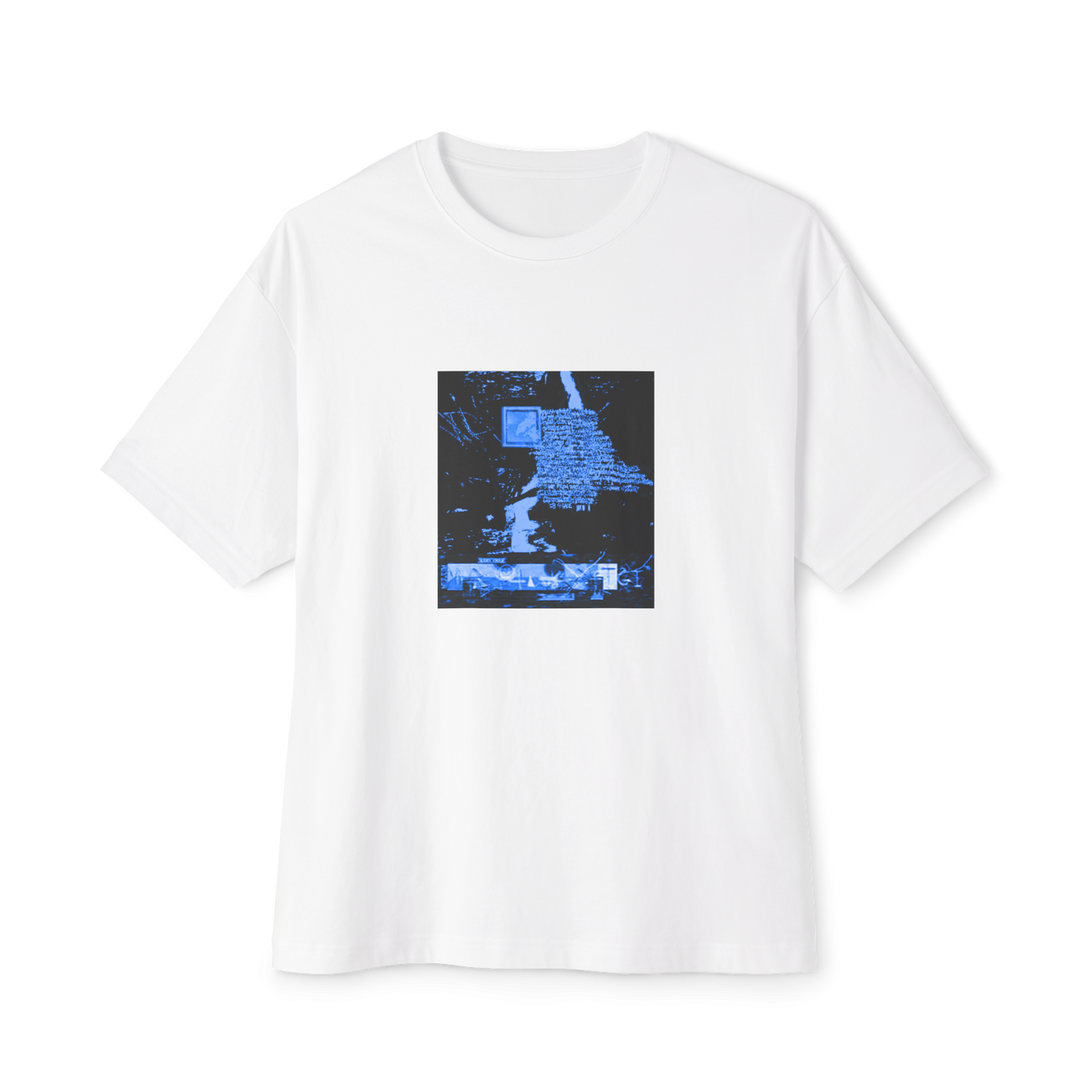 🧊White Unisex Oversized Boxy Tee