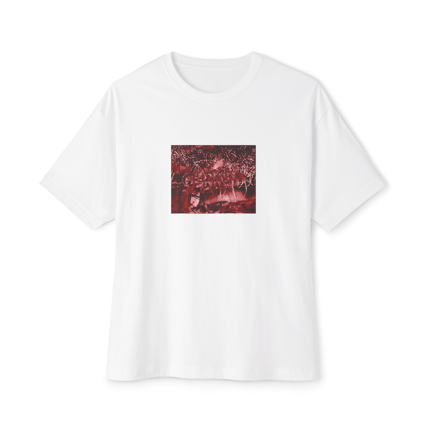 👍White Unisex Oversized Boxy Tee