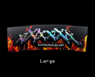 🔥 Fire Chrome Logo Decal