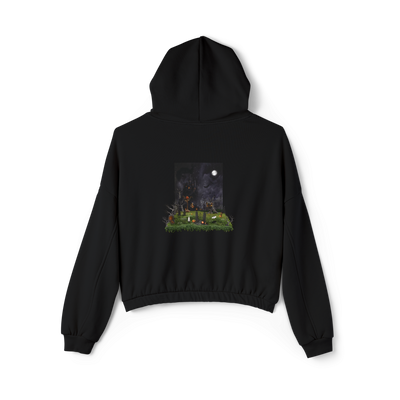 🎃Premium Pumpkin Black Cinched Bottom Hoodie