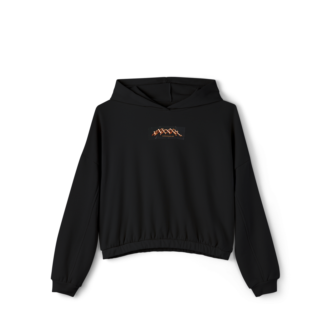 🎃Premium Pumpkin Black Cinched Bottom Hoodie