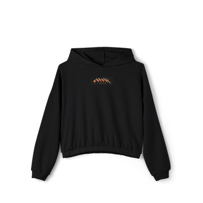 🎃Premium Pumpkin Black Cinched Bottom Hoodie
