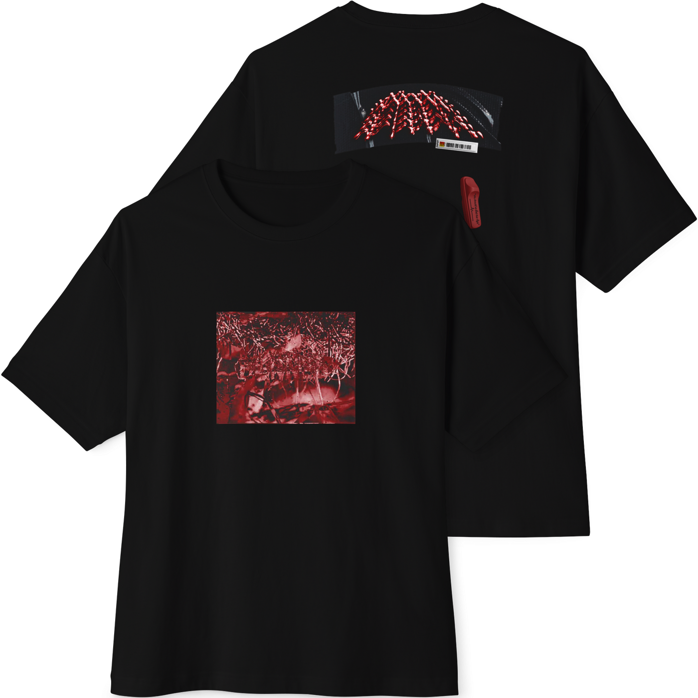 👍Black Unisex Oversized Boxy Tee