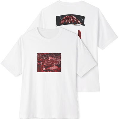 👍White Unisex Oversized Boxy Tee