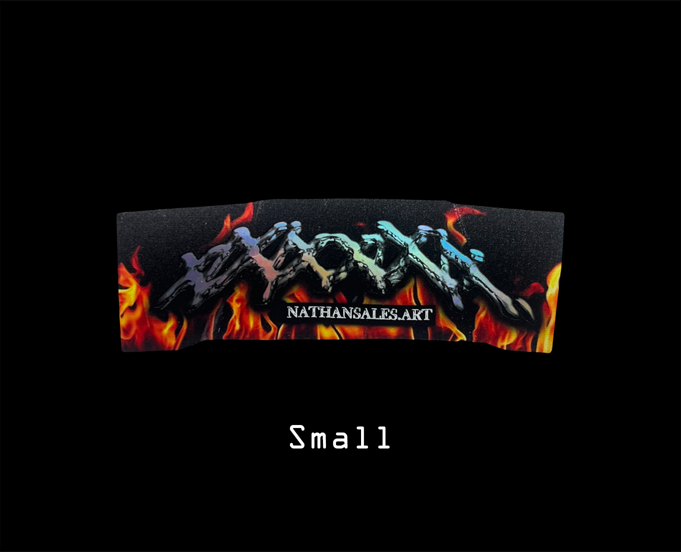 🔥 Fire Chrome Logo Decal