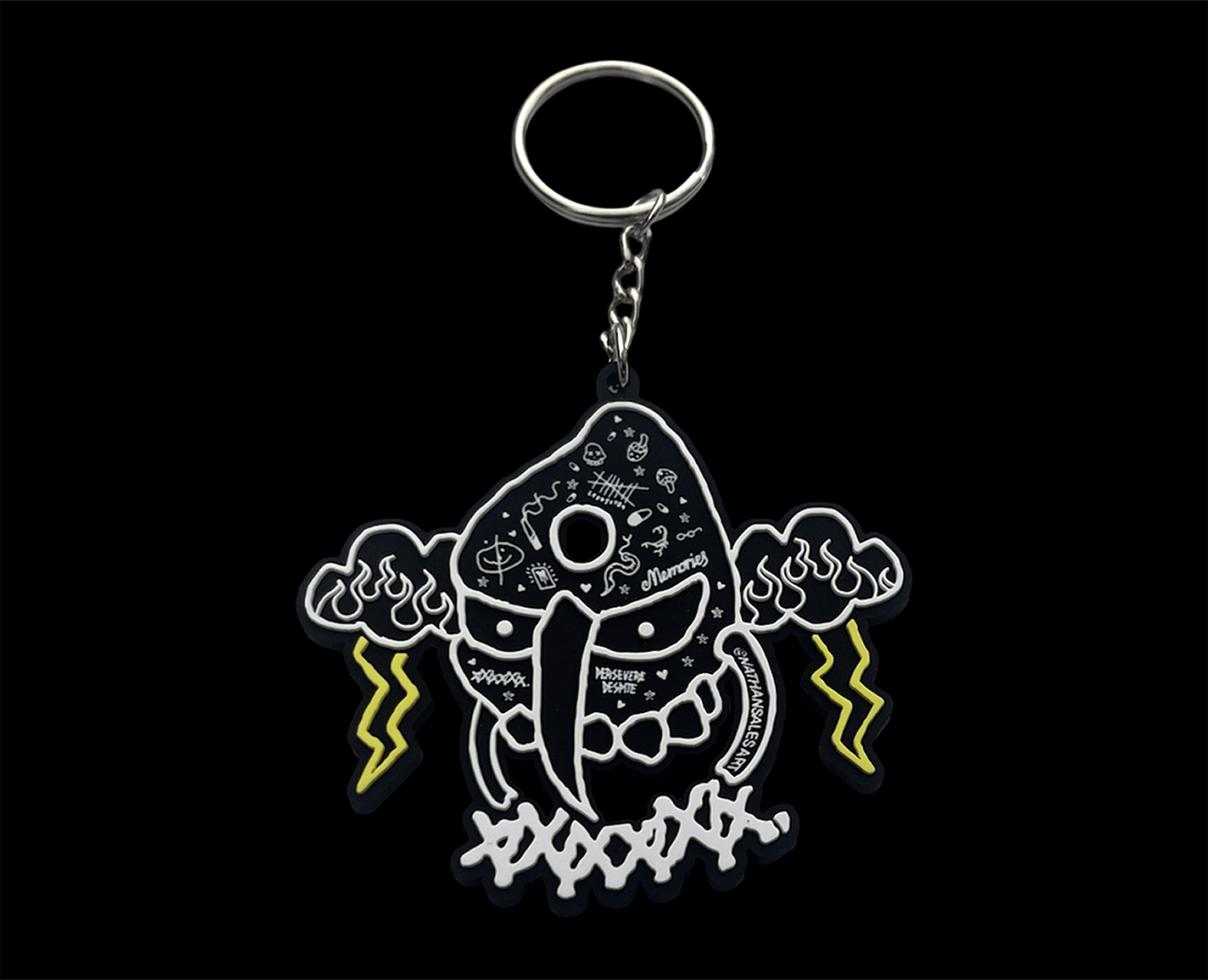 🌩️ Storm Skull Keyring