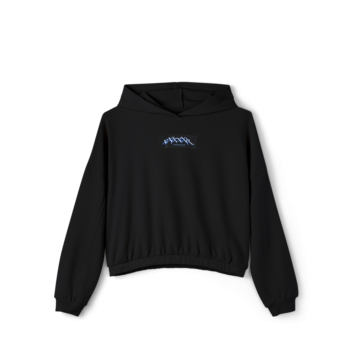 🛸Premium UFO Black Cinched Bottom Hoodie
