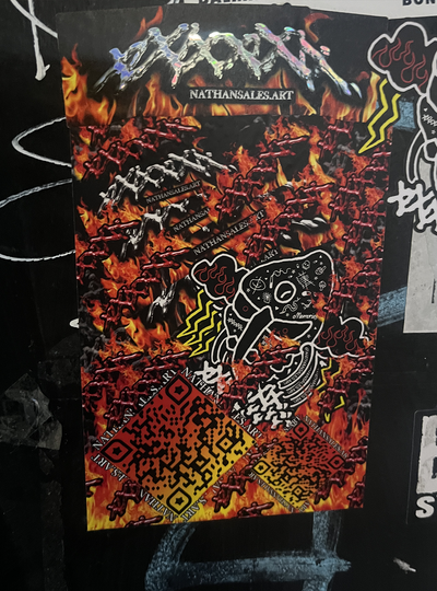 🔥 Fire Chrome Logo Decal