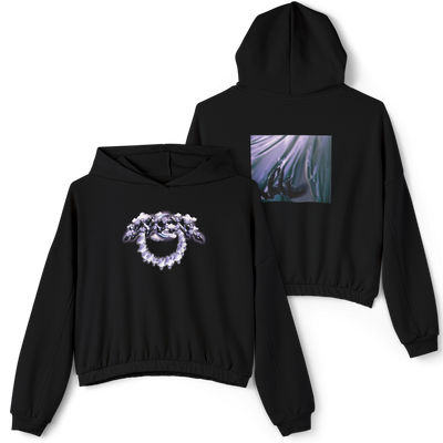 ☁️Premium Dream Black Cinched Bottom Hoodie