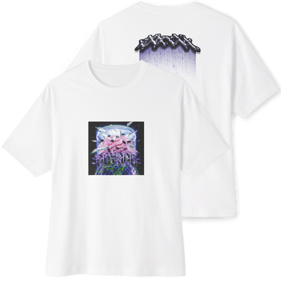 🧠White Unisex Oversized Boxy Tee