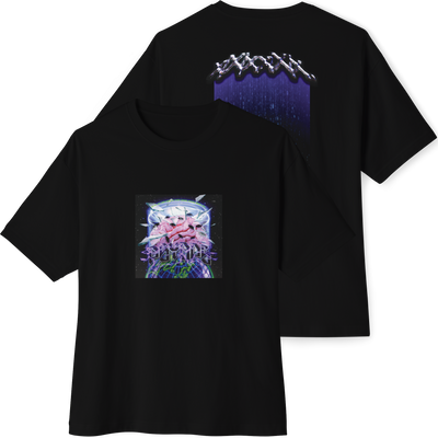 🧠Black Unisex Oversized Boxy Tee