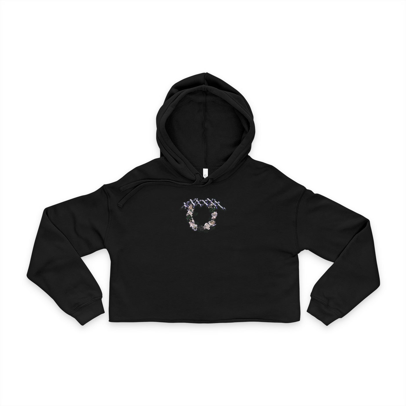 🧬Black Cropped Hoodie - Nathansales.art