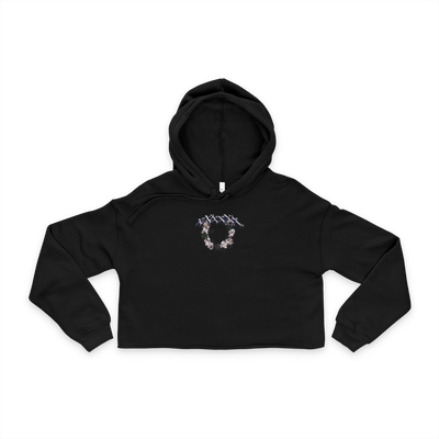 🧬Black Cropped Hoodie - Nathansales.art