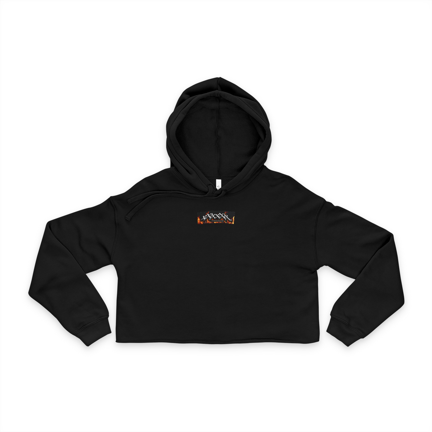 Trendy Tiger black cropped hoodie