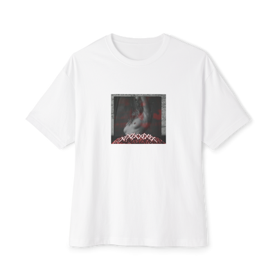 🟥White Unisex Oversized Boxy Tee